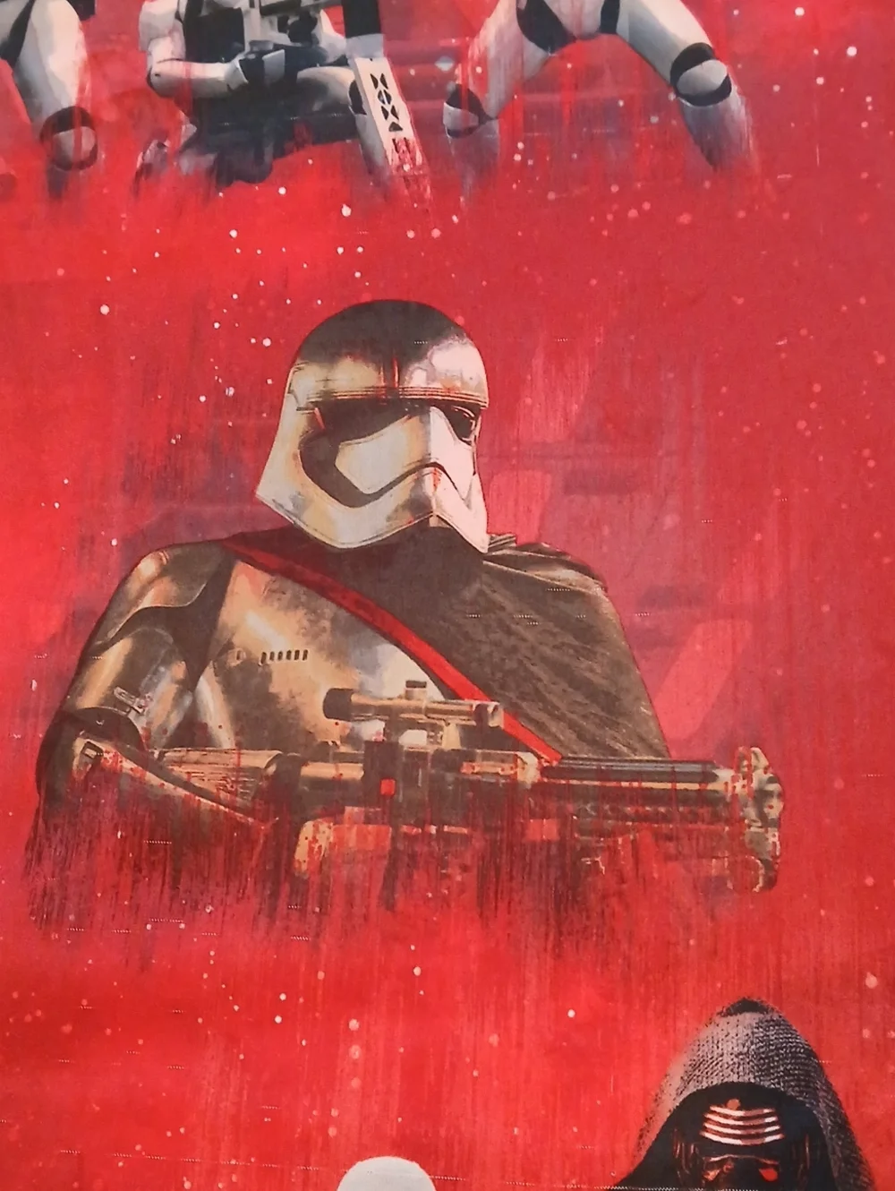 Star Wars Red Force Awakens Twin Size Flat Sheet Kylo Ren